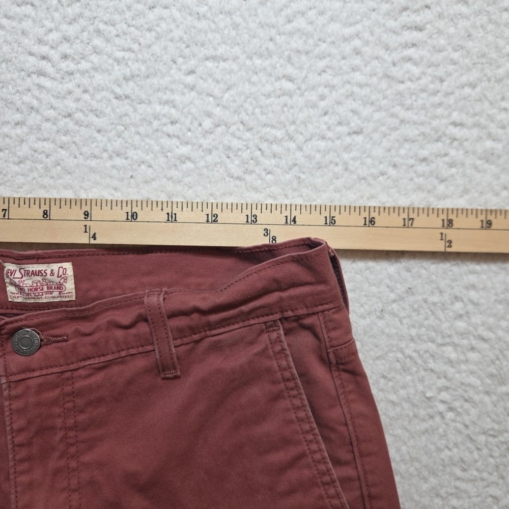 Levi's 30x30 Mens Rose 100% Cotton Twill Slash Pocket Chino Pants - Picture 3 of 6